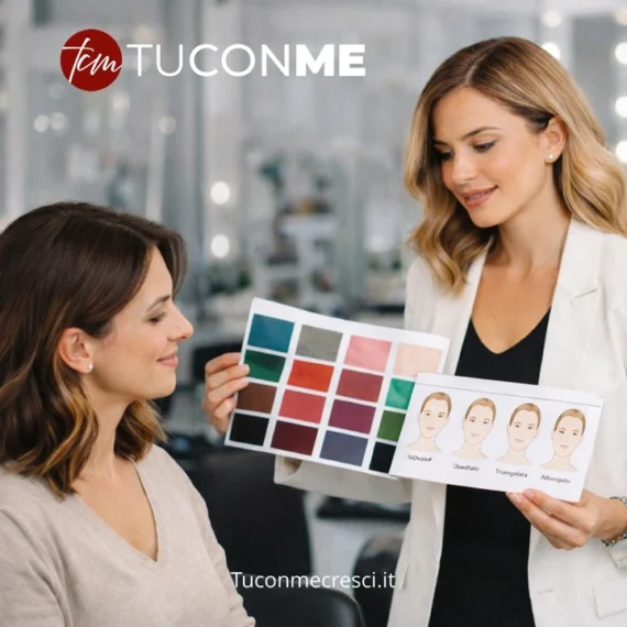 Il Consulente di Bellezza Focalizzato nel Salone di Parrucchiere