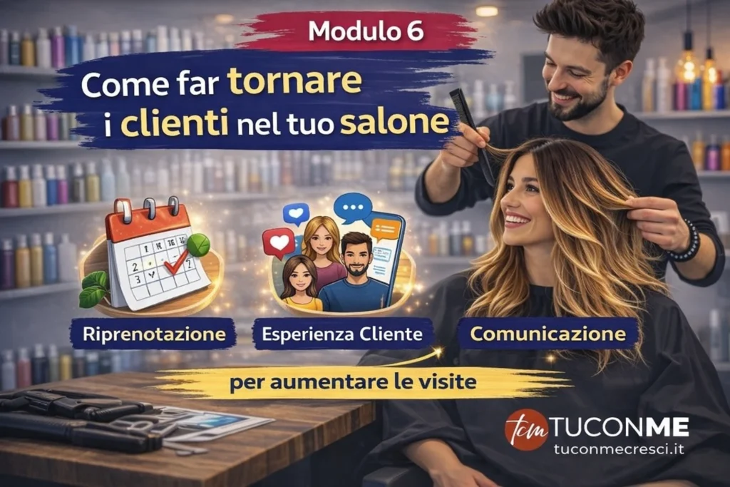 Come Far Tornare i Clienti nel tuo Salone di Parrucchiere (Strategie di Fidelizzazione) - Modulo 6