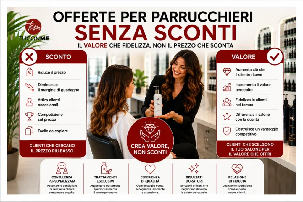 Offerte per Parrucchieri Senza Sconti: Come Creare Offerte Senza Svalutare il Salone