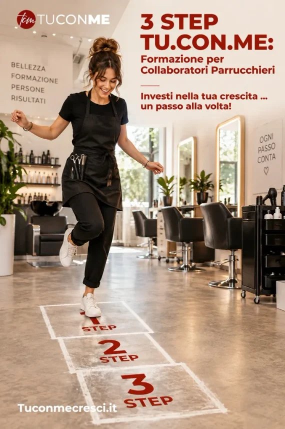 3 STEP TU.CON.ME: Formazione per Collaboratori Parrucchieri